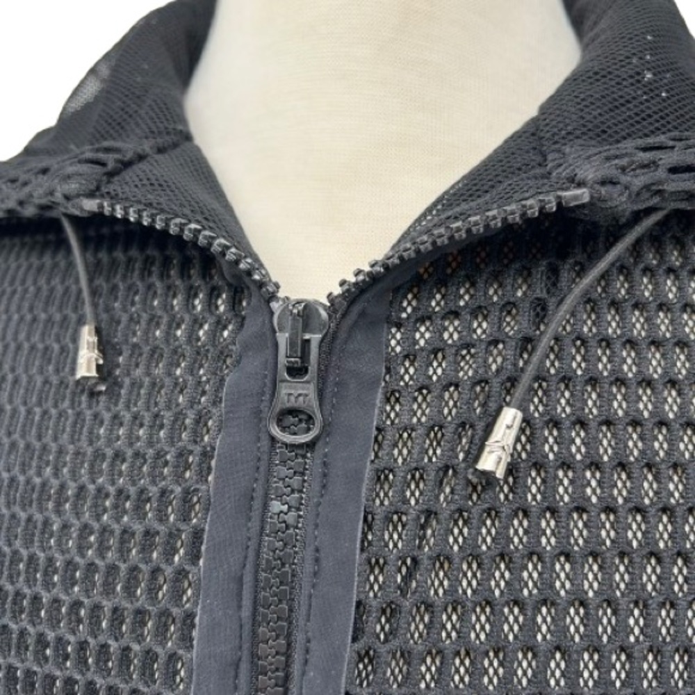 ultracor Zip Up All Over Mesh Logo Back Graphic Active Hooded Vest Size Medium - Picture 5 of 11